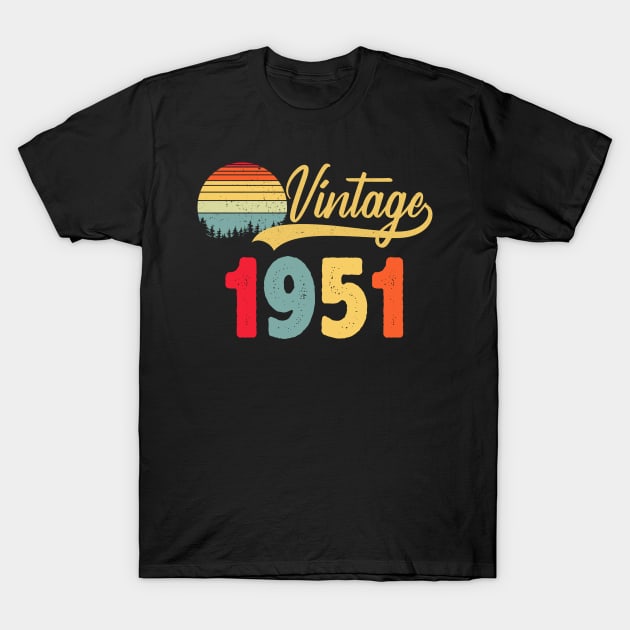 Vintage 1951 T-Shirt by CardRingDesign